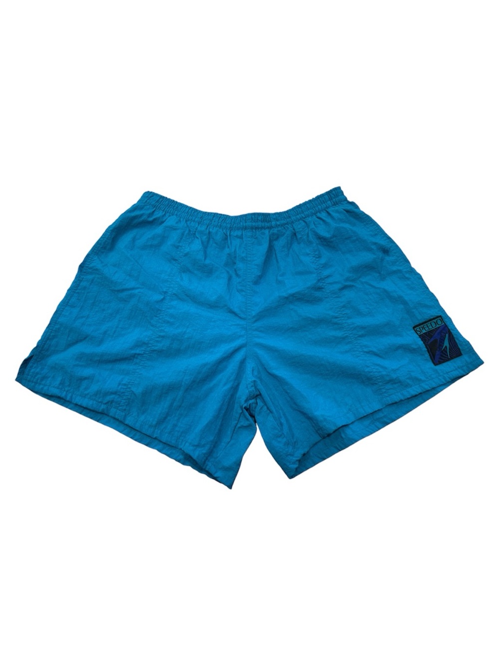 ✨Vintage 90’s Men Nylon Swim Shorts - Aqua Blue - size L✨